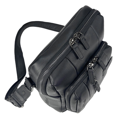Кожаная сумка Tony Bellucci из гладкой кожи TB5173-1 черного цвета