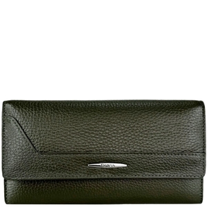 Шкіряний гаманець Eminsa на магнітах ES2188-37-36 темно-оливкового кольору
