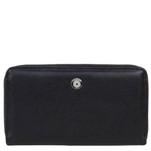 Жіночий гаманець з натуральної шкіри Karya 1072-45-1 чорного кольору