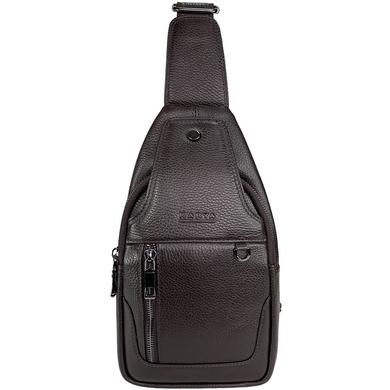 Чоловіча сумка-слінг Karya з однією шлейкою KR0264-39 коричневого кольору