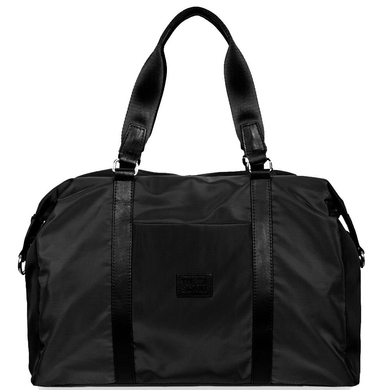 Дорожня сумка текстильна з натуральною шкірою Vanessa Scani V012-100 Black, Чорний