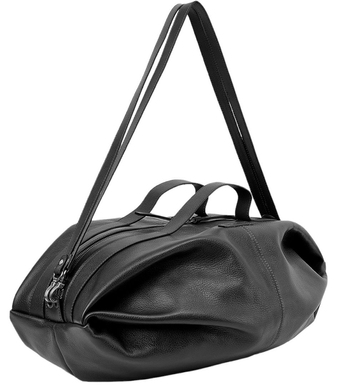 Шкіряна дорожньо-спортивна сумка Tony Bellucci TB5224-1 чорного кольору, Чорний