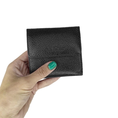 Малый кошелек на кнопке из натуральной кожи Tony Bellucci 893-281 черного цвета
