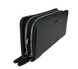 Кожаное портмоне Eminsa на два отдела на молнии ES5085-18-1 черного цвета, Черный