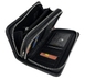 Кожаное портмоне Eminsa на два отдела на молнии ES5085-18-1 черного цвета, Черный