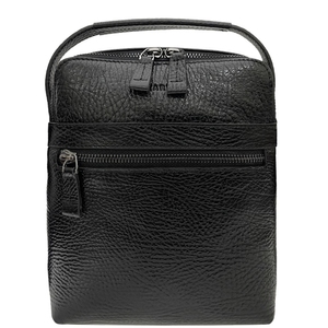 Чоловіча сумка Karya з натуральної шкіри 0823-03 чорного кольору