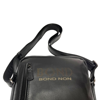 Чоловіча сумка Bond NON з натуральної телячої шкіри 1161-1 чорна