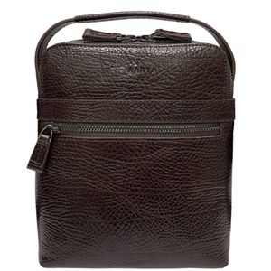 Чоловіча сумка Karya з натуральної шкіри 0823-04 темно-коричневого кольору