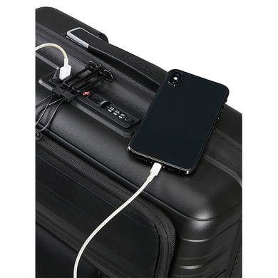 Валіза American Tourister Hello Cabin з відділенням для ноутбука до 15,6" з поліпропілену на 4-х колесах MC4*002 Onyx Black (мала), Onyx Black