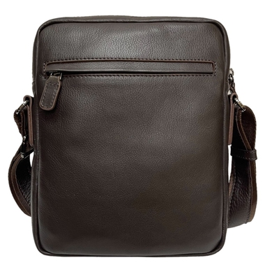 Чоловіча сумка Bond NON з натуральної телячої шкіри 1161-4 темно-коричневого кольору