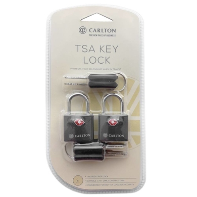 Навесной замок на ключахCarlton Travel Accessories с системой TSA 05992797X черный, Черный