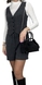 Женская замшевая сумка Karya малого размера KR2368-6 черного цвета, Черный