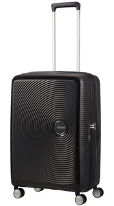 Чемодан American Tourister Soundbox из полипропилена на 4-х колесах 32G*002 Bass Black (средний)
