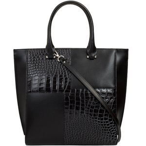 Женская сумка Mattioli из натуральной итальянской кожи 013-20C черного цвета, Черный