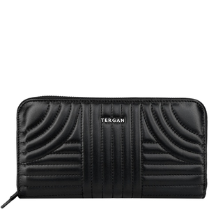 Кожаный кошелек Tergan с кистевым ремнем TG5800 черного цвета
