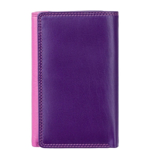 Жіночий гаманець з натуральної шкіри з RFID Visconti Rainbow Bora RB43 Berry Multi