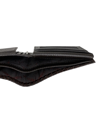 Портмоне мужское Karya с откидным карманом KR0980-57 темно-коричневое, Темно-коричневый