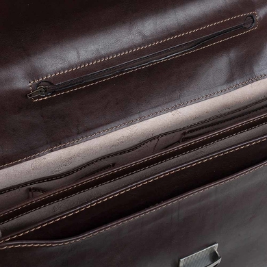 Чоловічий портфель з натуральної шкіри Tony Perotti italico 8008 коричневий