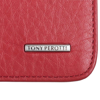 Жіночий гаманець з натуральної шкіри Tony Perotti New Contatto 3598 rosso
