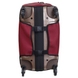 Чехол защитный для большого чемодана из неопрена L 8001-42 Бордовый, Бордовый