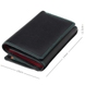 Жіночий гаманець з натуральної шкіри з RFID Visconti Rainbow Bora RB43 Black/Rhumba