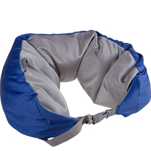 Подушка под голову с микрогранулами Carlton NECPILLBLU;03 синяя