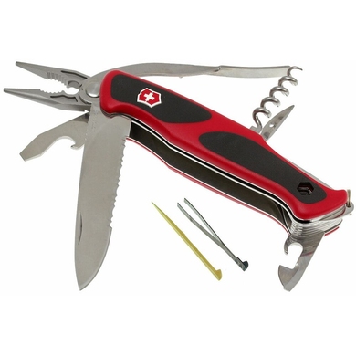 Большой складной нож Victorinox Ranger Grip 174 Handyman 0.9728.WC (Красный с черным)