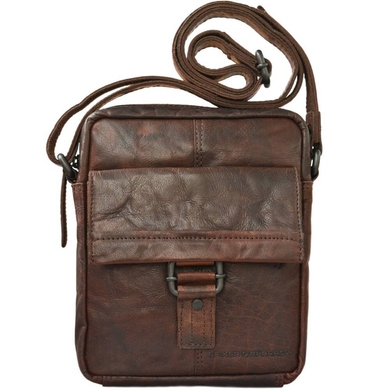 Мужская сумка из натуральной кожи Spikes & Sparrow Authentic 5951101 Dark Brown