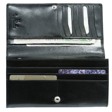 Женский кошелек из натуральной кожи Tony Perotti Viasorte 3630 nero  (черный)