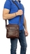 Чоловіча шкіряна сумка The Bond на блискавці TBN1126-4 коричневого кольору