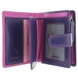 Жіночий гаманець з натуральної шкіри з RFID Visconti Rainbow Bali RB40 Berry Multi