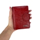 Жіночий гаманець з натуральної шкіри з лаком Karya 2015-074-2 червоного кольору