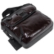 Мужская сумка The Bond из натуральной кожи 1154-4 темно-коричневая с черным