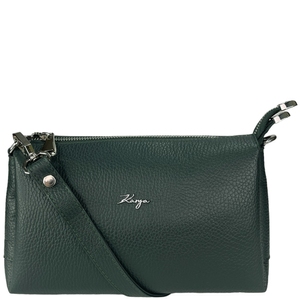Женская сумка Karya на три отдела KR5070-030 темно-зеленого цвета, Темно-зеленый