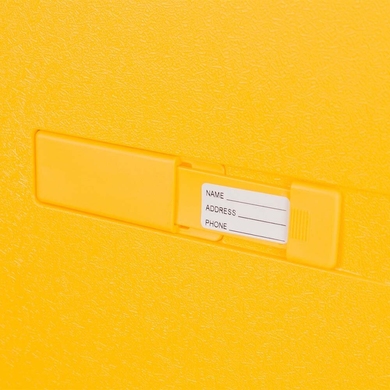 Валіза із поліпропілену на 4-х колесах CAT Crosscheck 83547 (середня), Жовтий