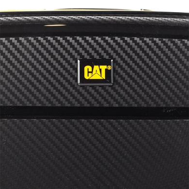 Чемодан из полипропилена на 4-х колесах CAT CoolRack 84380;01 black (малый), Черный
