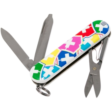 Складной нож-брелок миниатюрный Victorinox Classic VX Colors 0.6223.841 (Мультицвет)