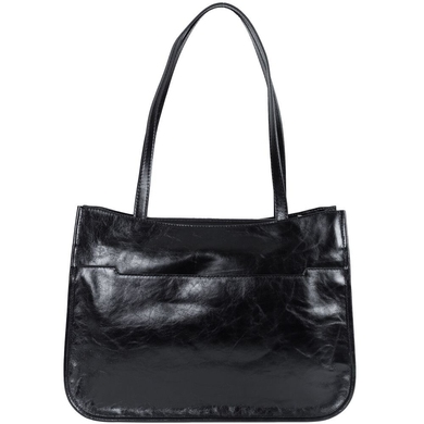Женская сумка из натуральной итальянской кожи Mattioli 096-20C черная, Черный