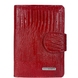 Жіночий гаманець з натуральної шкіри з лаком Karya 2015-074-3 червоного кольору