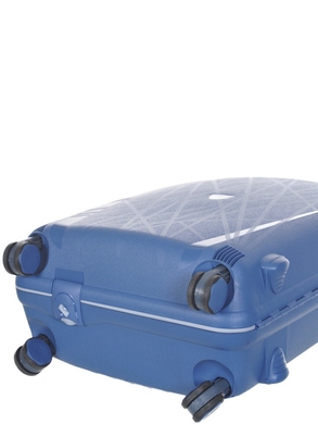 Чемодан из полипропилена 4-х колесах Roncato Light 500712 (средний), 5007-33-Синий