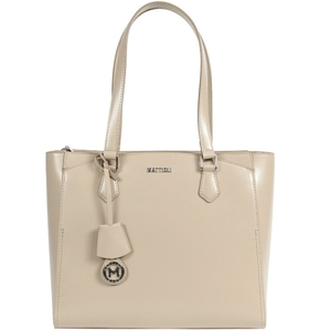Женская сумка из натуральной итальянской кожи Mattioli 037-20C бежевого цвета, Бежевый
