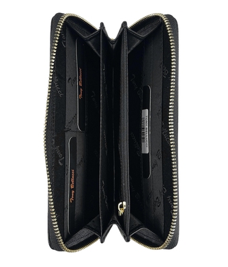Женский кошелек на молнии Tony Bellucci на три отдела TB900-1 черного цвета