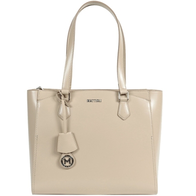 Жіноча сумка з натуральної італійської шкіри Mattioli 037-20C бежевого кольору, Бежевий