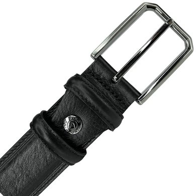 Брючный кожаный ремень Rino 002030-505-01 черного цвета