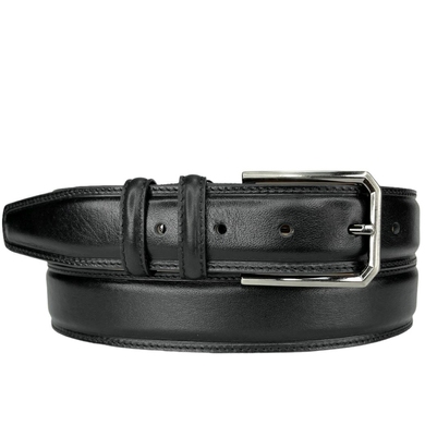 Брючный кожаный ремень Rino 002030-505-01 черного цвета