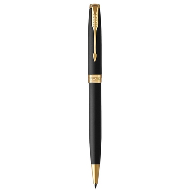 Кулькова ручка Parker Sonnet 17 Matte Black Lacquer GT BP 84 832 Чорний/Золотий