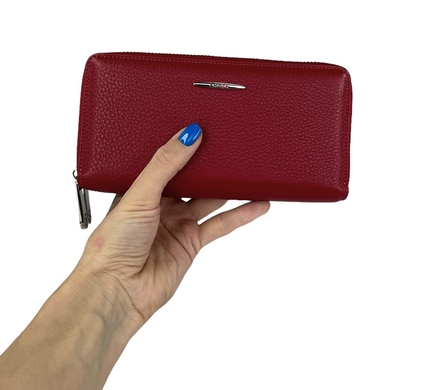 Шкіряне портмоне Eminsa із зернистої шкіри ES2160-18-5 червоного кольору