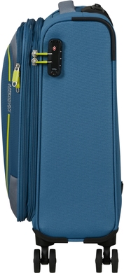 Чемодан American Tourister Pulsonic текстильный на 4-х колесах MD6*001 Coronet Blue (малый)