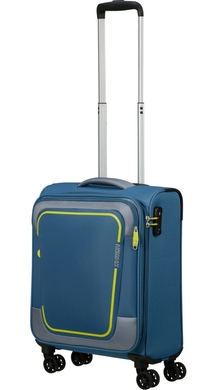 Валіза American Tourister Pulsonic текстильна на 4-х колесах MD6*001 Coronet Blue (мала)