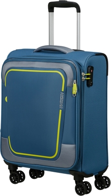 Валіза American Tourister Pulsonic текстильна на 4-х колесах MD6*001 Coronet Blue (мала)